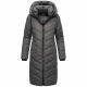 Navahoo Sahnekatzi Damen lange Winter Steppjacke Anthrazit Größe XS - Gr. 34