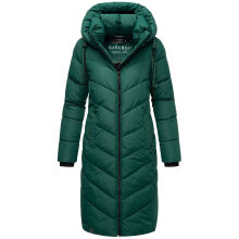 Navahoo Sahnekatzi Damen lange Winter Steppjacke Evergreen Gr&ouml;&szlig;e XXXL - Gr. 46