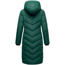 Navahoo Sahnekatzi Damen lange Winter Steppjacke Evergreen Gr&ouml;&szlig;e XXXL - Gr. 46