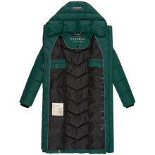 Navahoo Sahnekatzi Damen lange Winter Steppjacke Evergreen Gr&ouml;&szlig;e XXXL - Gr. 46