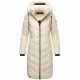 Navahoo Sahnekatzi Damen lange Winter Steppjacke Cream Größe XS - Gr. 34