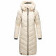 Navahoo Sahnekatzi Damen lange Winter Steppjacke Cream Größe XS - Gr. 34