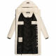 Navahoo Sahnekatzi Damen lange Winter Steppjacke Cream Größe XS - Gr. 34