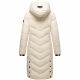Navahoo Sahnekatzi Damen lange Winter Steppjacke Cream Größe M - Gr. 38