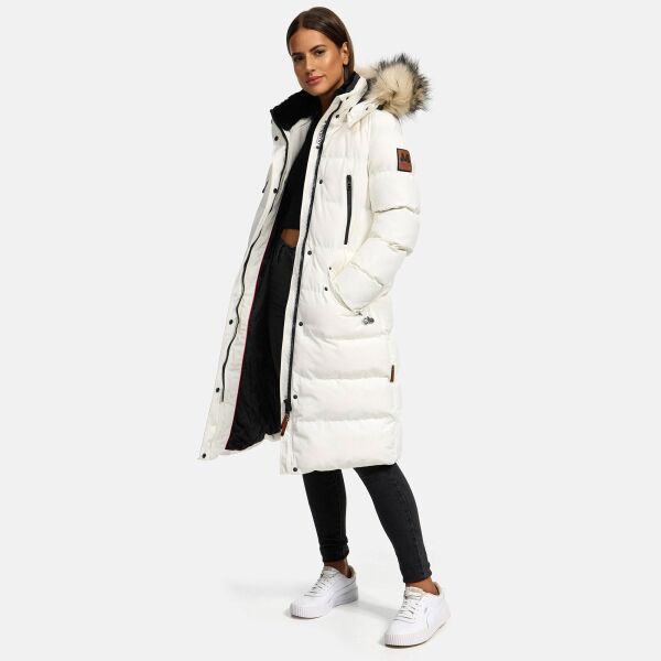 Marikoo Schneesternchen ladies long winter hooded quilted jacket  Größe S - Gr. 36
