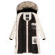 Marikoo Schneesternchen ladies long winter hooded quilted jacket  Größe S - Gr. 36