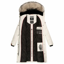 Marikoo Schneesternchen ladies long winter hooded quilted jacket  Größe L - Gr. 40
