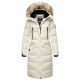 Marikoo Schneesternchen ladies long winter hooded quilted jacket  Größe L - Gr. 40