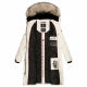 Marikoo Schneesternchen ladies long winter hooded quilted jacket  Größe L - Gr. 40
