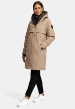 Navahoo Snowelf warme Damen Winterjacke Taupe Grey Größe XL - Gr. 42