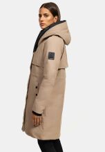 Navahoo Snowelf warme Damen Winterjacke Taupe Grey Größe XXL - Gr. 44