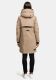 Navahoo Snowelf warme Damen Winterjacke Taupe Grey Größe XXL - Gr. 44