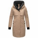Navahoo Snowelf warme Damen Winterjacke Taupe Grey Größe XXL - Gr. 44