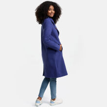 Navahoo Wooly Damen Trenchcoat Winter Mantel Blue Violet Gr&ouml;&szlig;e M - Gr. 38