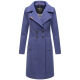 Navahoo Wooly Damen Trenchcoat Winter Mantel Blue Violet Größe L - Gr. 40