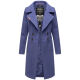 Navahoo Wooly Damen Trenchcoat Winter Mantel Blue Violet Größe L - Gr. 40