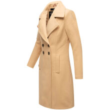 Navahoo Wooly Damen Trenchcoat Winter Mantel Beige Größe S - Gr. 36