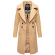 Navahoo Wooly Damen Trenchcoat Winter Mantel Beige Größe S - Gr. 36