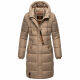 Marikoo Yuikoo lange Damen Winterjacke Taupe Grey-Größe XS - Gr. 34