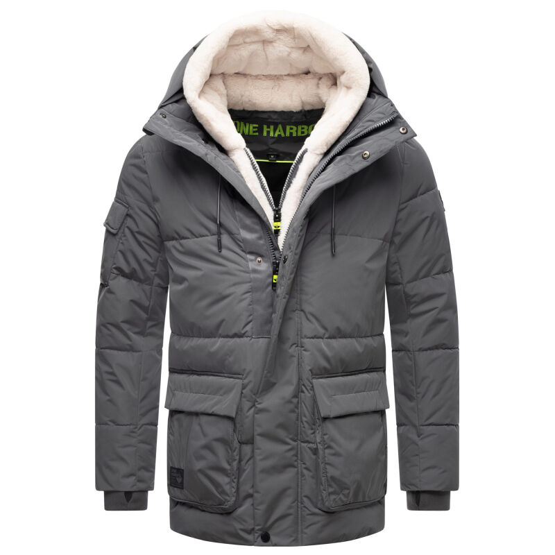 Stone Harbour Lauroo XX Herren Winterjacke Anthrazit Gr&ouml;&szlig;e XL - Gr. XL