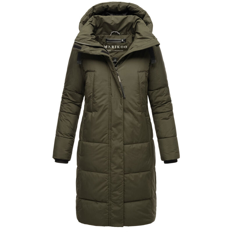 Marikoo Laryaa Damen Winter Steppjacke Dark Olive