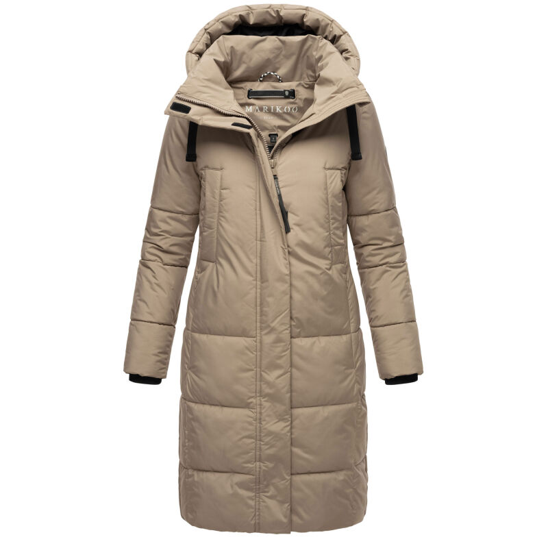 Marikoo Laryaa XVI Damen Winterjacke Taupe Grey Gr&ouml;&szlig;e M - Gr. 38
