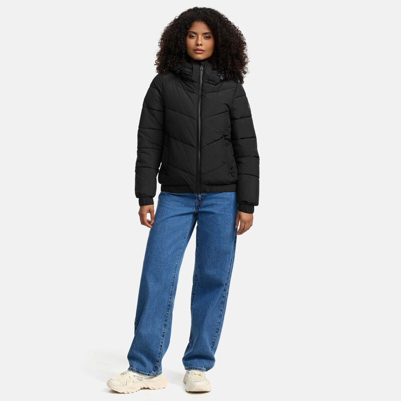 Marikoo Nayanaa Damen Winter Steppjacke Schwarz