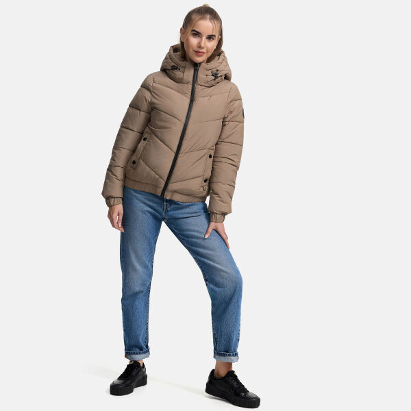 Marikoo Nayanaa Damen Winterjacke Taupe Grey Größe XS - Gr. 34
