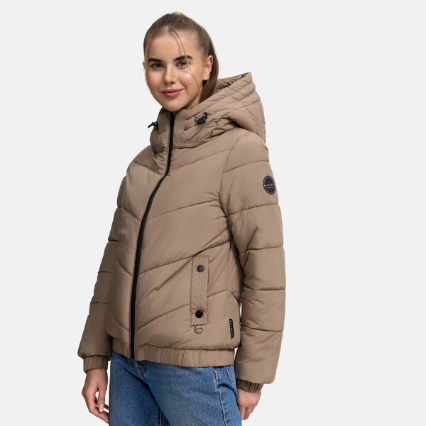 Marikoo Nayanaa Damen Winterjacke Taupe Grey Größe S - Gr. 36
