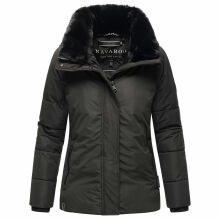 Navahoo Frostii XIV Damen Winterjacke Schwarz Größe XXXL - Gr. 46