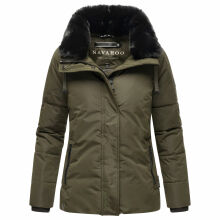 Navahoo Frostii XIV Damen Winterjacke Dark Olive Größe S - Gr. 36