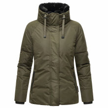 Navahoo Frostii XIV Damen Winterjacke Dark Olive Größe S - Gr. 36