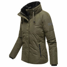 Navahoo Frostii XIV Damen Winterjacke Dark Olive Größe S - Gr. 36