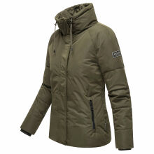 Navahoo Frostii XIV Damen Winterjacke Dark Olive Größe S - Gr. 36