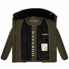 Navahoo Frostii XIV Damen Winterjacke Dark Olive Größe XXL - Gr. 44