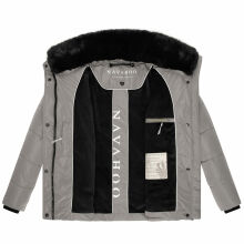 Navahoo Frostii XIV Damen Winterjacke Grey Größe S - Gr. 36