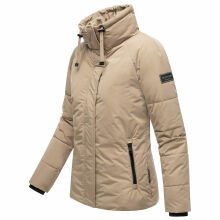 Navahoo Frostii XIV Damen Winterjacke Taupe Grey Größe S - Gr. 36