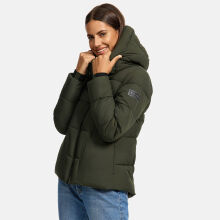Navahoo Lachperle Damen Winterjacke Dark Olive Größe XS - Gr. 34