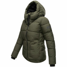 Navahoo Lachperle Damen Winterjacke Dark Olive Größe XS - Gr. 34