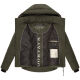 Navahoo Lachperle Damen Winterjacke Dark Olive Größe XS - Gr. 34