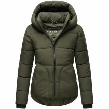 Navahoo Lachperle Damen Winterjacke Dark Olive Gr&ouml;&szlig;e L - Gr. 40