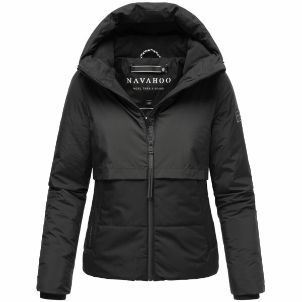 Navahoo Liebesküken XIV Damen Winterjacke Schwarz Größe M - Gr. 38