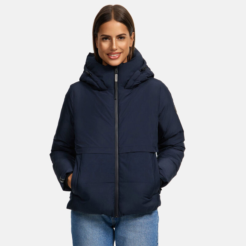 Navahoo Liebesküken XIV Damen Winterjacke Navy Größe S - Gr. 36