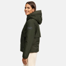 Navahoo Liebesküken XIV Damen Winterjacke Dark Olive Größe XS - Gr. 34