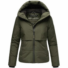 Navahoo Liebesküken XIV Damen Winterjacke Dark Olive Größe XS - Gr. 34