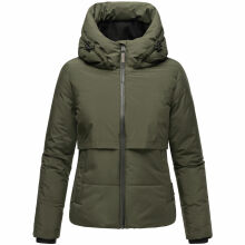 Navahoo Liebesküken XIV Damen Winterjacke Dark Olive Größe XS - Gr. 34