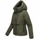 Navahoo Liebesküken XIV Damen Winterjacke Dark Olive Größe XS - Gr. 34