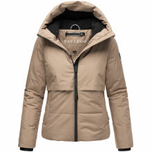 Navahoo Liebesküken XIV Damen Winterjacke Taupe Grey Größe XS - Gr. 34