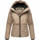 Navahoo Liebesküken XIV Damen Winterjacke Taupe Grey Größe XS - Gr. 34
