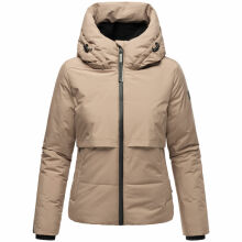Navahoo Liebesküken XIV Damen Winterjacke Taupe Grey Größe M - Gr. 38